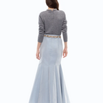 Maglia in misto lana con collo gioiello 107274A3GI II2 PINKO Grigio monumento 
