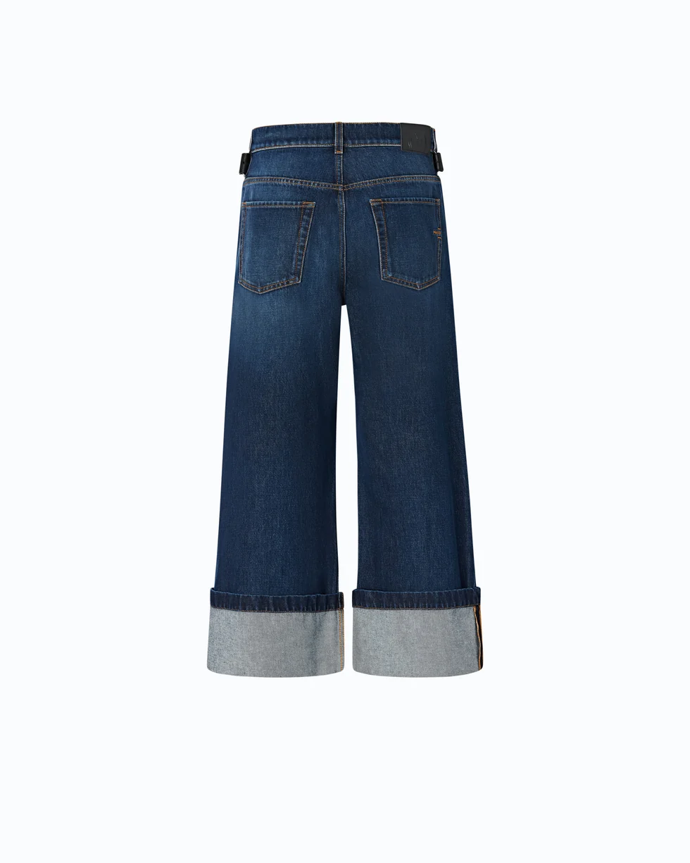 Jeans cropped con cintura in pelle 107277A3HG PJB PINKO Lavaggio scuro 