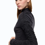 Maglia lupetto con fondo asimmetrico 107316A3H0 I76 PINKO Grigio corvo 