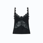 Top lingerie con pizzo 107319A3FC Z99 PINKO Nero limousine 