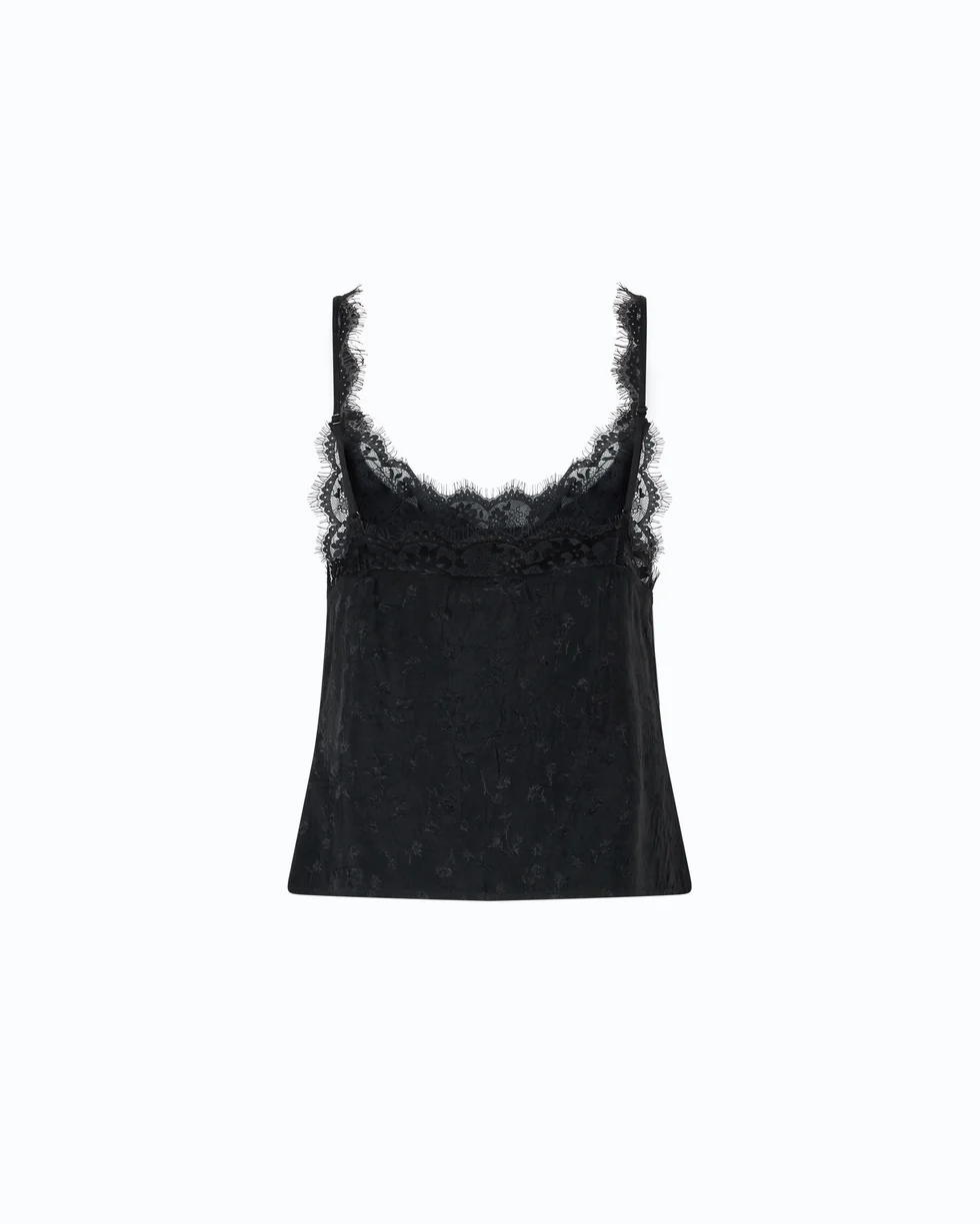 Top lingerie con pizzo 107319A3FC Z99 PINKO Nero limousine 
