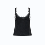Top lingerie con pizzo 107319A3FC Z99 PINKO Nero limousine 