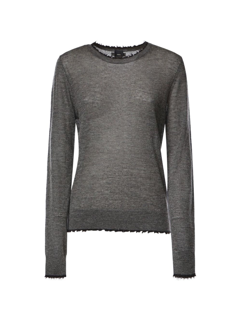 Maglia leggera in lana e cashmere 107328A3IQ I76 PINKO Grigio corvo 
