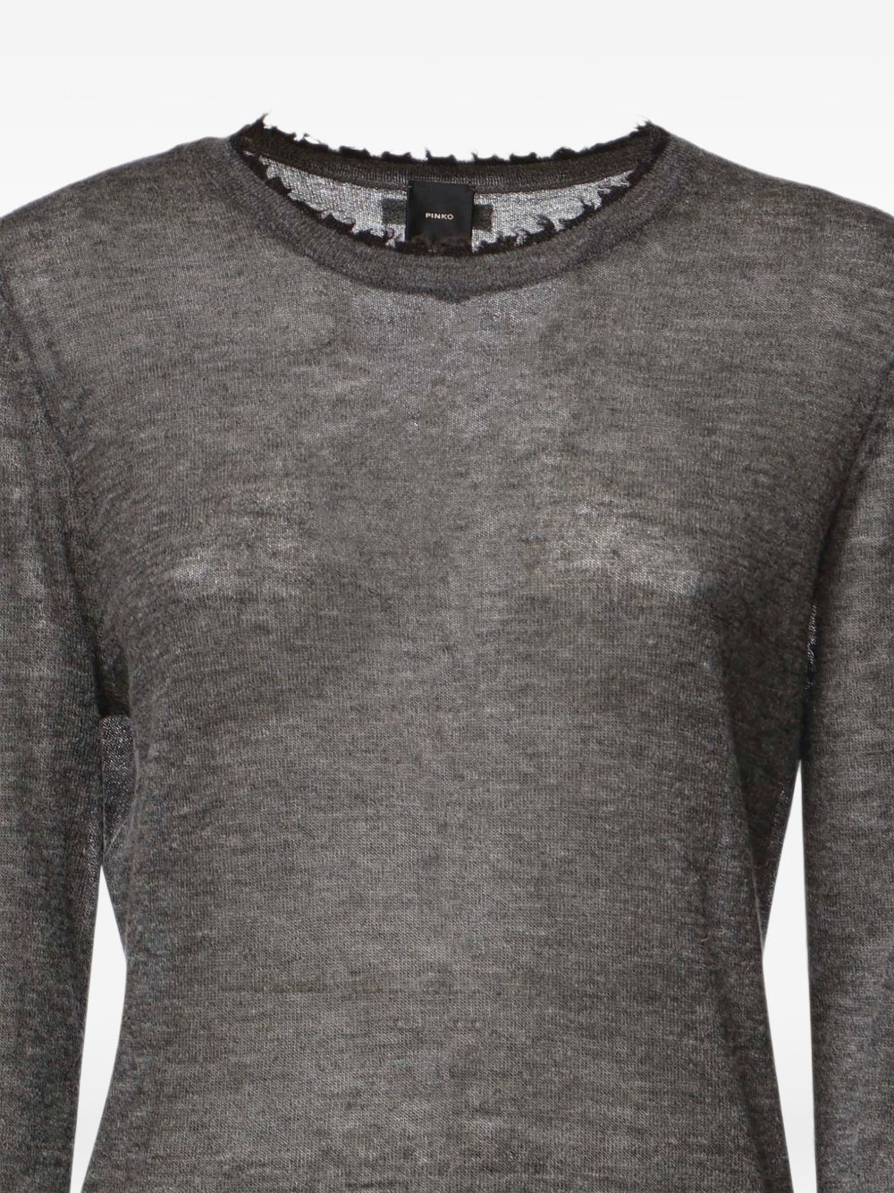 Maglia leggera in lana e cashmere 107328A3IQ I76 PINKO Grigio corvo 
