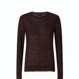 Maglia leggera in lana e cashmere 107328A3IQ M05 PINKO Marrone java 