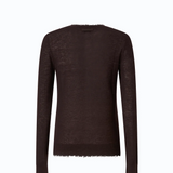 Maglia leggera in lana e cashmere 107328A3IQ M05 PINKO Marrone java 