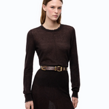 Maglia leggera in lana e cashmere 107328A3IQ M05 PINKO Marrone java 