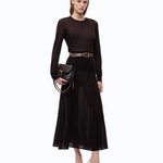 Maglia leggera in lana e cashmere 107328A3IQ M05 PINKO Marrone java 