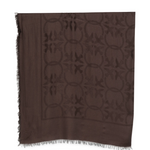 Foulard con logo monogram 107379A3JK L72 PINKO Marrone testa moro 