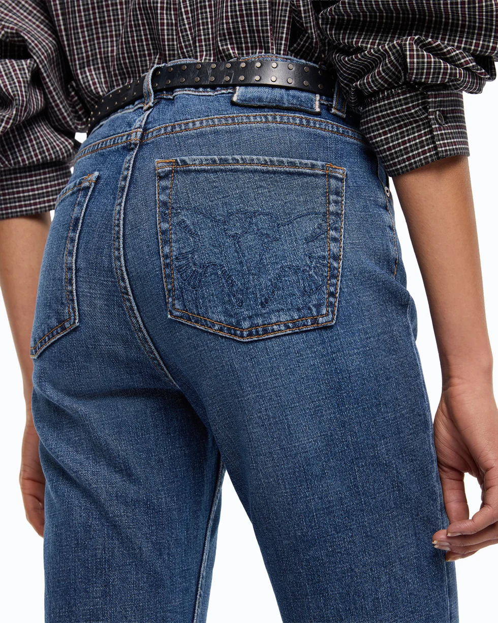 Jeans slim cropped 107385A3KA PJD PINKO Lavaggio medio 