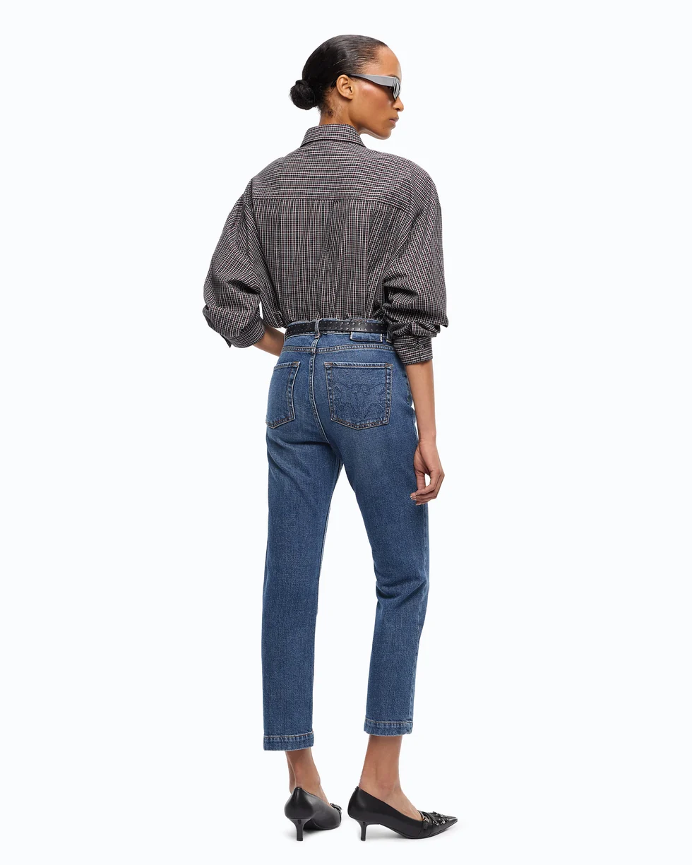 Jeans slim cropped 107385A3KA PJD PINKO Lavaggio medio 