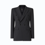 Giacca doppiopetto slim fit 107438A3AH I76 PINKO Grigio corvo 