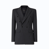 Giacca doppiopetto slim fit 107438A3AH I76 PINKO Grigio corvo 