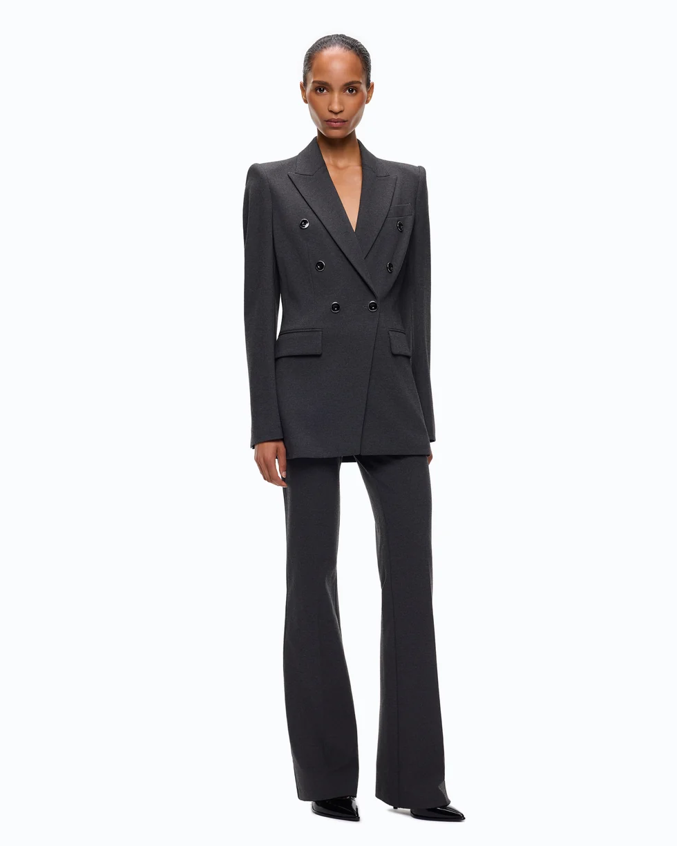 Giacca doppiopetto slim fit 107438A3AH I76 PINKO Grigio corvo 