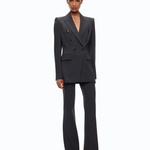 Giacca doppiopetto slim fit 107438A3AH I76 PINKO Grigio corvo 