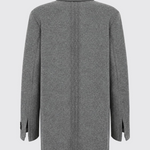 Giacca doppiopetto vestibilità over 107445A3JF I76 PINKO Grigio corvo 
