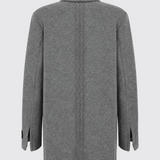 Giacca doppiopetto vestibilità over 107445A3JF I76 PINKO Grigio corvo 