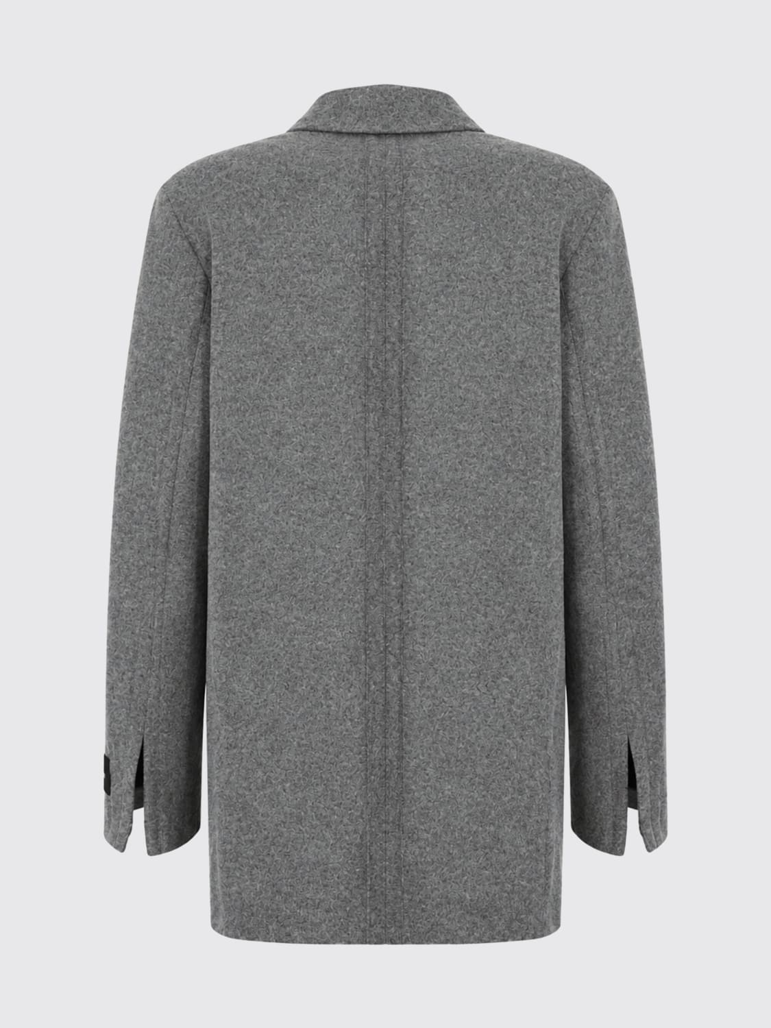 Giacca doppiopetto vestibilità over 107445A3JF I76 PINKO Grigio corvo 