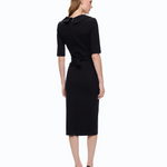 Abito aderente con cintura Love Birds 107475A3AH Z99 PINKO Nero limousine 