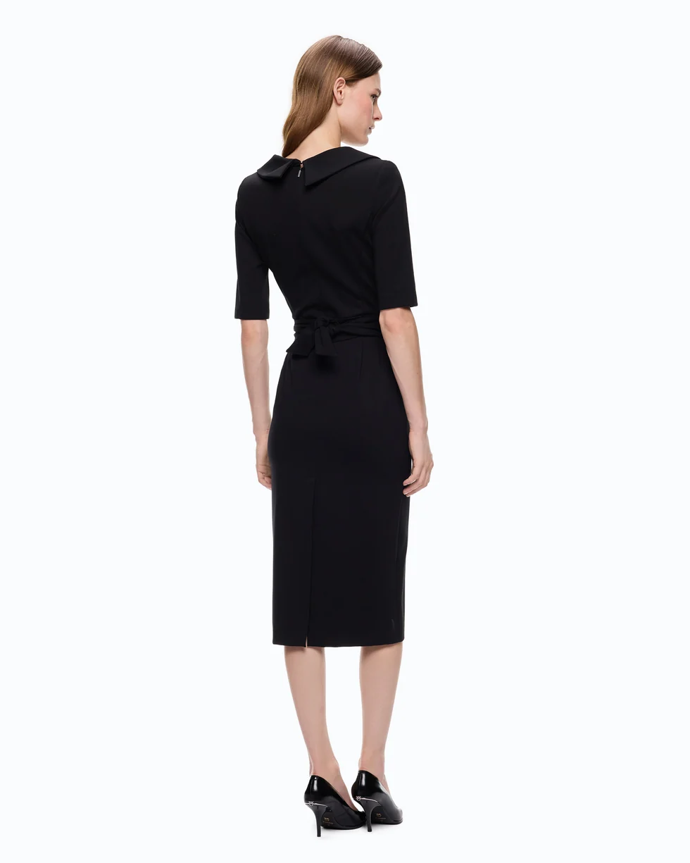 Abito aderente con cintura Love Birds 107475A3AH Z99 PINKO Nero limousine 