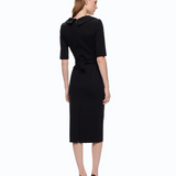 Abito aderente con cintura Love Birds 107475A3AH Z99 PINKO Nero limousine 