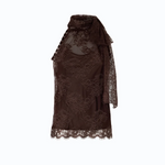 Top con schiena scoperta 107535A3GZ L72 PINKO Marrone testa moro 