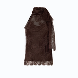 Top con schiena scoperta 107535A3GZ L72 PINKO Marrone testa moro 