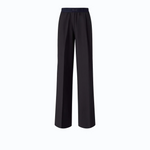 Pantaloni palazzo in misto lana stretch 107560A3IF G03 PINKO Blu marino cupo 