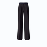 Pantaloni palazzo in misto lana stretch 107560A3IF G03 PINKO Blu marino cupo 