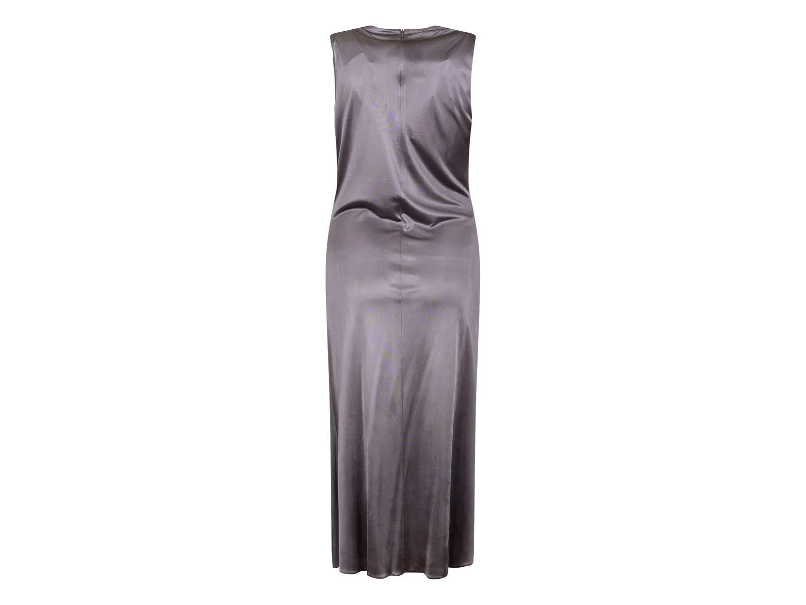 Abito midi a tubino con collo drappeggiato 107567A3G2 I99 PINKO Grigio ombra 