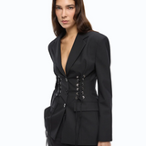 Giacca aderente con design bustier 107583A3G3 Z99 PINKO Nero limousine 