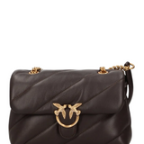 Borsa grande a tracolla Love Bag Puff Maxi Quilt New Buckle 107615A0F2 M12Q PINKO Marrone mascara-antique 