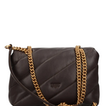 Borsa grande a tracolla Love Bag Puff Maxi Quilt New Buckle 107615A0F2 M12Q PINKO Marrone mascara-antique 