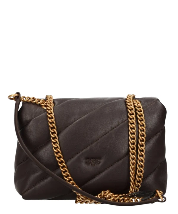 Borsa grande a tracolla Love Bag Puff Maxi Quilt New Buckle 107615A0F2 M12Q PINKO Marrone mascara-antique 