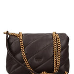 Borsa grande a tracolla Love Bag Puff Maxi Quilt New Buckle 107615A0F2 M12Q PINKO Marrone mascara-antique 