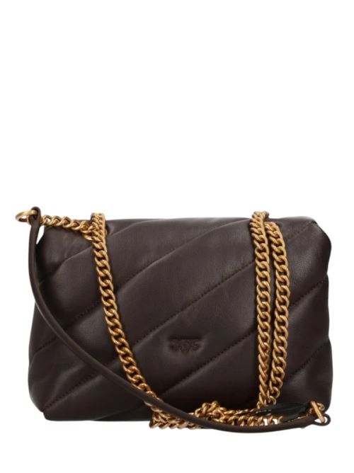 Borsa grande a tracolla Love Bag Puff Maxi Quilt New Buckle 107615A0F2 M12Q PINKO Marrone mascara-antique 