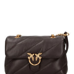 Borsa grande a tracolla Love Bag Puff Maxi Quilt New Buckle 107615A0F2 M12Q PINKO Marrone mascara-antique 