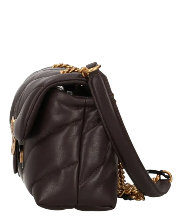 Borsa grande a tracolla Love Bag Puff Maxi Quilt New Buckle 107615A0F2 M12Q PINKO Marrone mascara-antique 