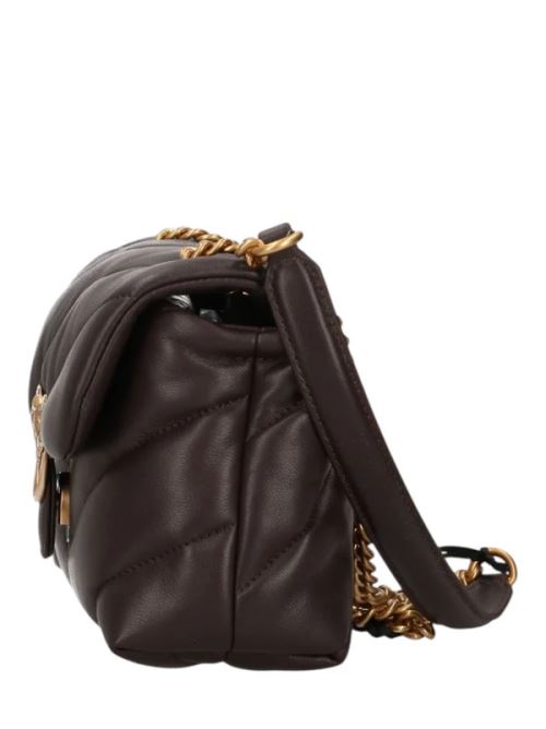 Borsa grande a tracolla Love Bag Puff Maxi Quilt New Buckle 107615A0F2 M12Q PINKO Marrone mascara-antique 