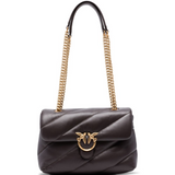 Borsa media a tracolla Love Bag Puff Maxi Quilt New Buckle 107616A0F2 M12Q PINKO Marrone mascara-antique 