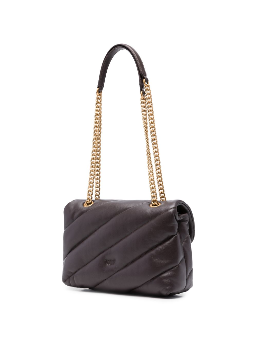 Borsa media a tracolla Love Bag Puff Maxi Quilt New Buckle 107616A0F2 M12Q PINKO Marrone mascara-antique 