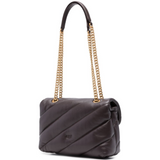 Borsa media a tracolla Love Bag Puff Maxi Quilt New Buckle 107616A0F2 M12Q PINKO Marrone mascara-antique 