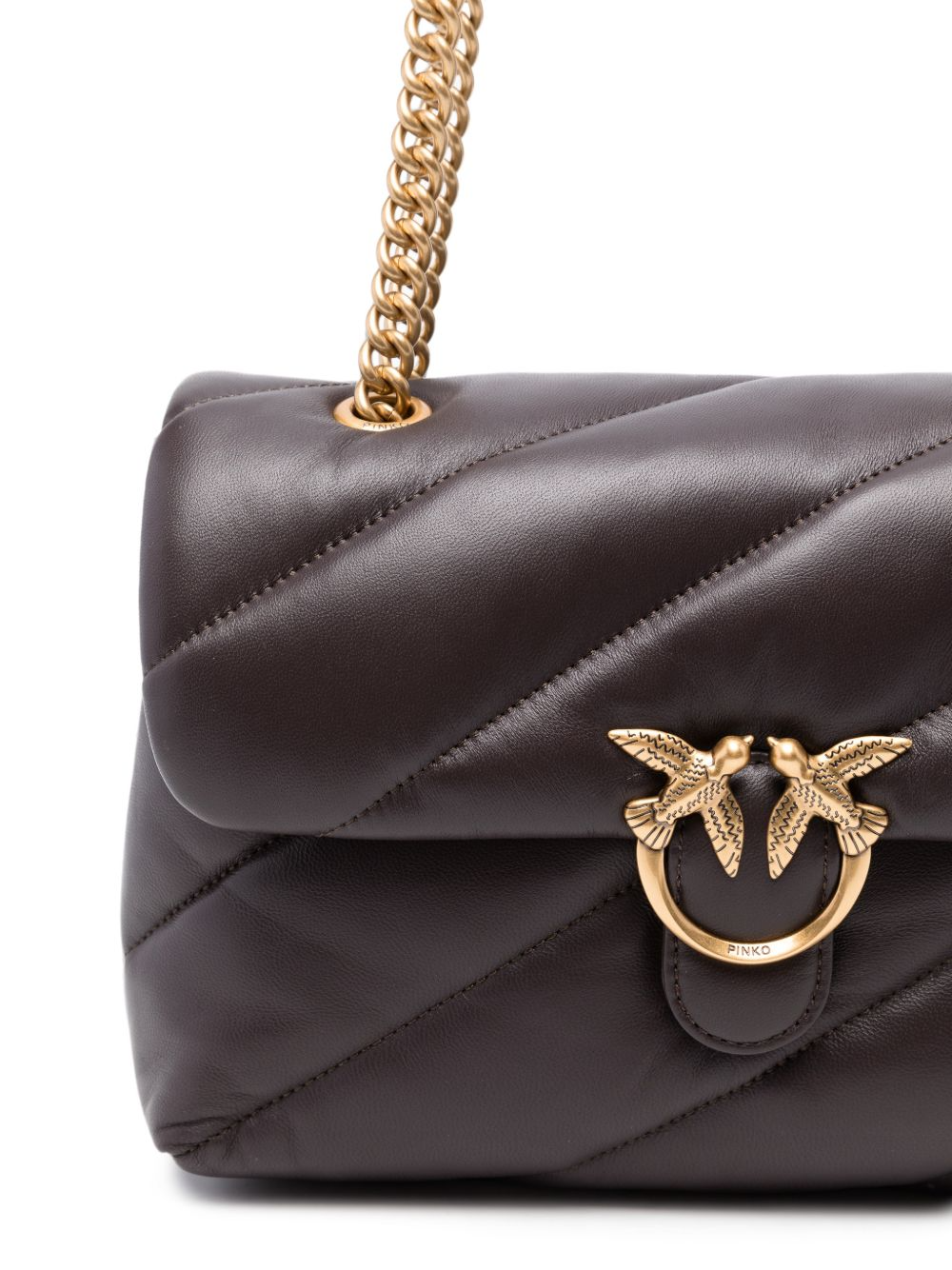 Borsa media a tracolla Love Bag Puff Maxi Quilt New Buckle 107616A0F2 M12Q PINKO Marrone mascara-antique 