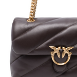 Borsa media a tracolla Love Bag Puff Maxi Quilt New Buckle 107616A0F2 M12Q PINKO Marrone mascara-antique 