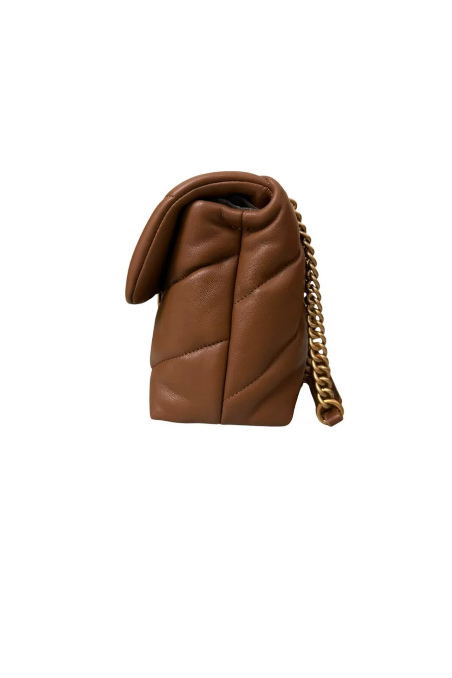 Borsa media a tracolla Love Bag Puff Maxi Quilt New Buckle 107616A0F2 M37Q PINKO Marrone cognac-antique 