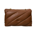 Borsa media a tracolla Love Bag Puff Maxi Quilt New Buckle 107616A0F2 M37Q PINKO Marrone cognac-antique 