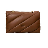 Borsa media a tracolla Love Bag Puff Maxi Quilt New Buckle 107616A0F2 M37Q PINKO Marrone cognac-antique 