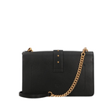Borsa a mano media Love Bag One in pelle New Buckle 107621A0F1 Z99Q PINKO Nero-antique gold 