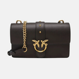 Borsa a tracolla piccola Love Bag One in pelle New Buckle 107622A0F1 M12Q PINKO Marrone mascara-antique 