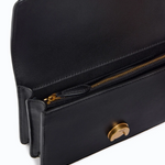 Borsa a tracolla piccola Love Bag One in pelle New Buckle 107622A0F1 Z99Q PINKO Nero-antique gold 
